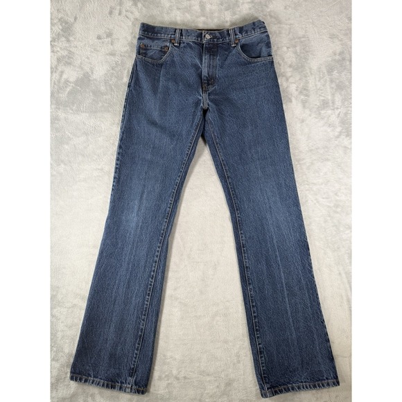 Levis 517 Jeans Mens 33x34 Blue Denim Boot Cut Cowboy Western - Picture 1 of 15